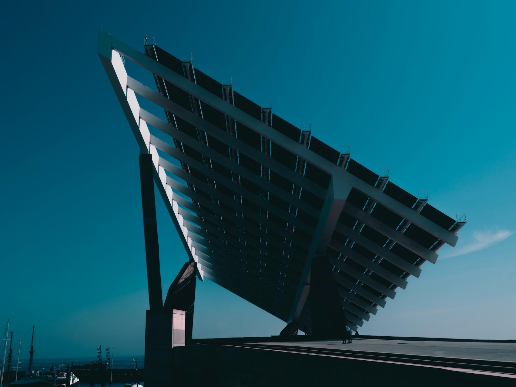 black and silver solar panel